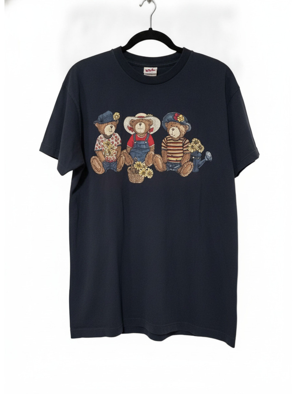 Vintage No Boundaries Teddy bear black graphic T-shirt